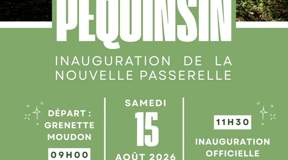 Inauguration du pont de Péquinsin