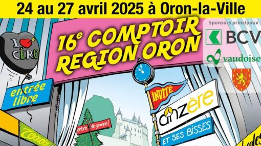 Retrouvez-nous au comptoir d'Oron