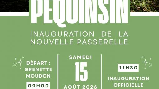 Inauguration du pont de Péquinsin